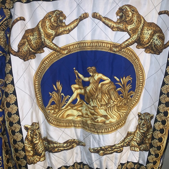 Versace DEA Barocco Baroque silk bomber Jacket - Picture 6 of 10